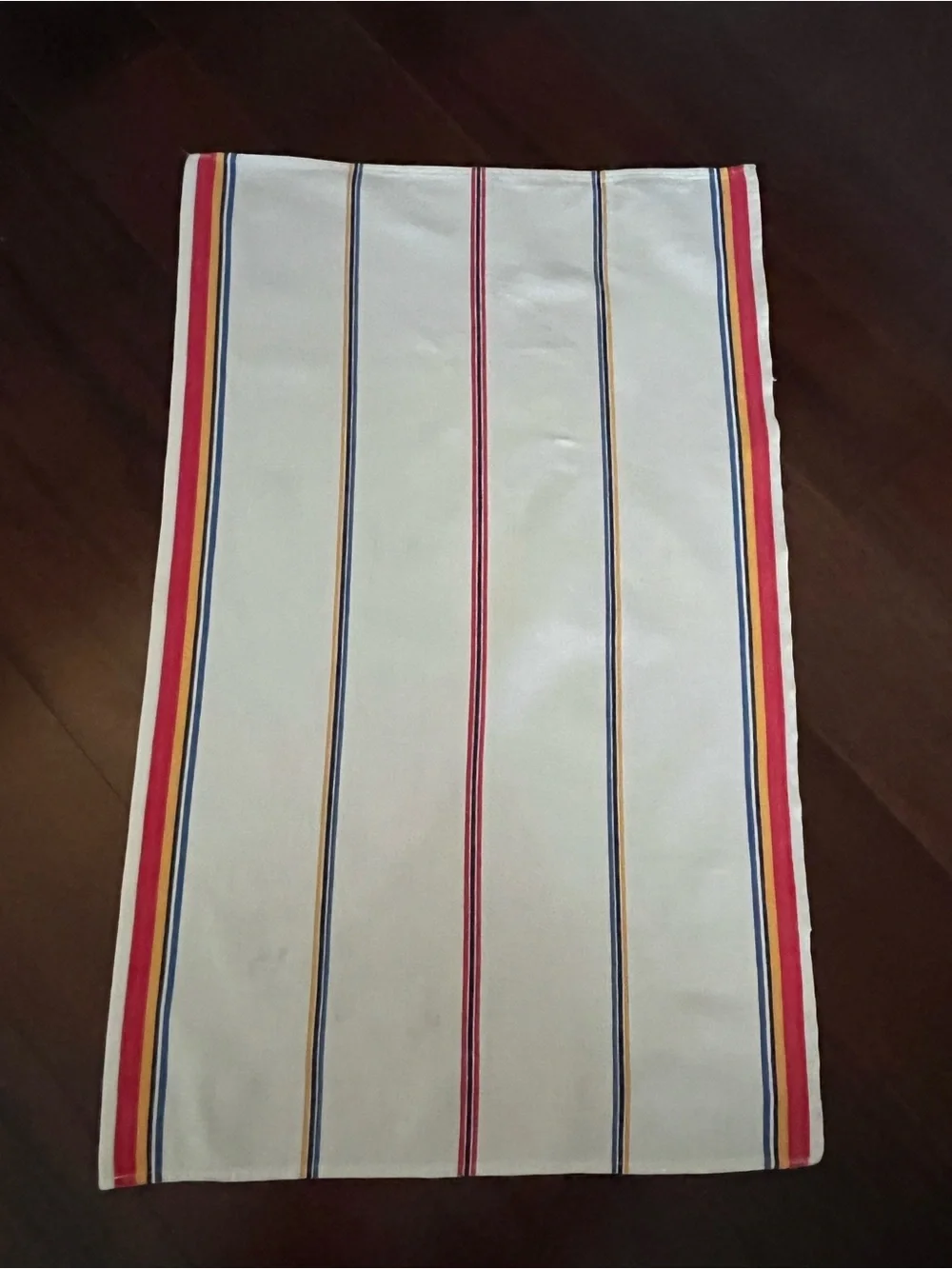 Lot of 2 striped linen towels cannon French MCM 💚❤️💛💙